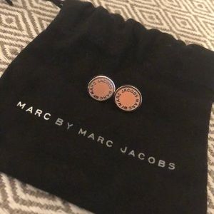 NWOT Marc Jacobs logo disc earrings